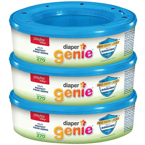 Playtex Baby Diaper Genie Refill Bags, Fresh, 270 Count, Pack of 3 - 270 Count (Pack of 3)