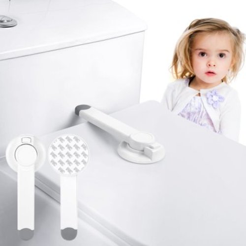 Bocaoying 2-Pack Baby Toilet Lock, Childproof Safety, Fits Most Toilet Lids, Ages 1-3