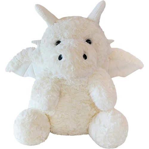 Little Flying Dragon - Cute Stuffed Animal Plush Toy - Adorable Soft Dragons Toy Plushies and Gifts - Perfect Present for Kids (White,7.87in/20cm)