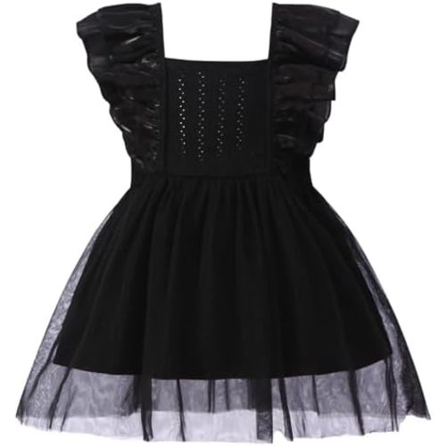 Infant Baby Girls Tutu Dress Sleeveless Tulle Sundress Casual Party Backless Dress Size 0-24 Months