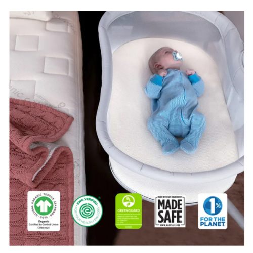 Organic Breathable Bassinet Mattress for Halo Bassinets (New)