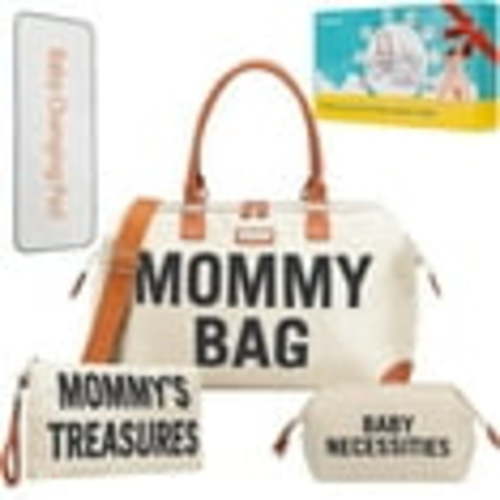Kabaqoo Mommy Maternity Bag for Hospital, Labor and Delivery, Large Diaper Bag Backpack White