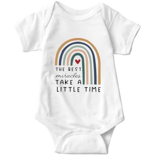 The Best Take A Little Time Baby Bodysuit Rainbow Baby Outfit Clothes Rainbow Girl Newborn Announcement Romper