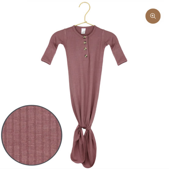 Marjorie Ribbed Knotted Gown