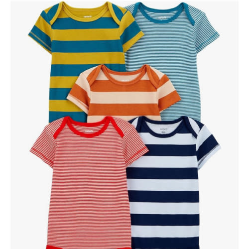 Carter's Baby Boys 5-Pack Original Short Sleeve Bodysuits