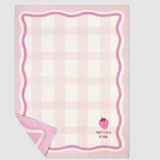 Barefoot Dreams CozyChic® Strawberry Stroller Blanket