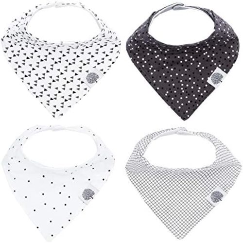 Parker Baby Bandana Drool Bibs 4 Pack Baby Bibs for Boys, Girls, Unisex