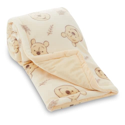Disney Mickey Mouse, Minnie Mouse, Winnie The Pooh, Lilo and Stitch 2-Ply Infant Blanket - Soft Fleece with Polyfill - Cozy and Warm Baby Blanket for Baby Boys and Girls, 30x40 Inches