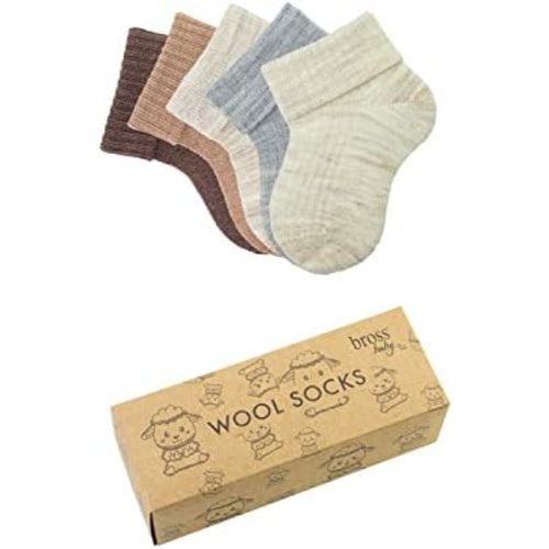 Baby Socks Pack Of 5 Newborn Socks Unisex Baby Wool Socks & Baby Girls Socks & Baby Boys Socks & Newborn & Infant and Toddler