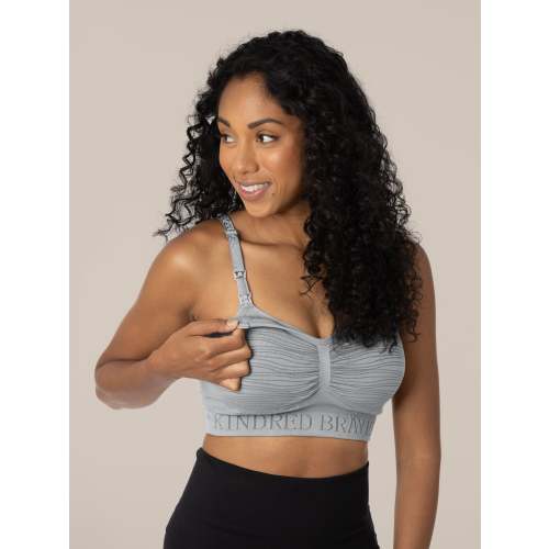 Sublime® Hands-Free Pumping & Nursing Bra | Grey – Kindred Bravely