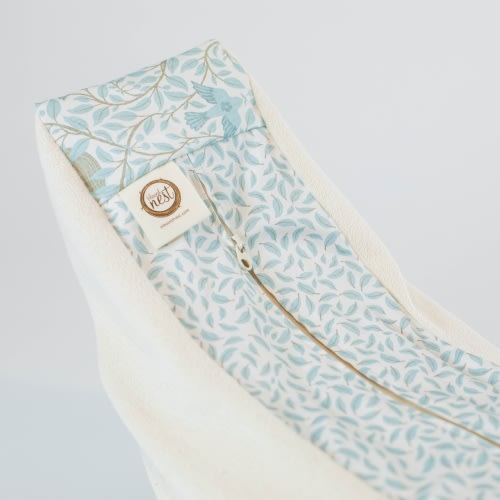 Organic Nesting Pillow Slipcover / Mama Bird - Blessed Nest