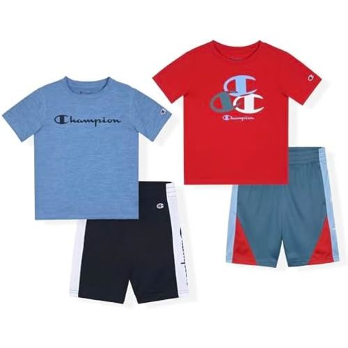 Champion Boys Short Sets - 4 Piece Short Set for Boys
