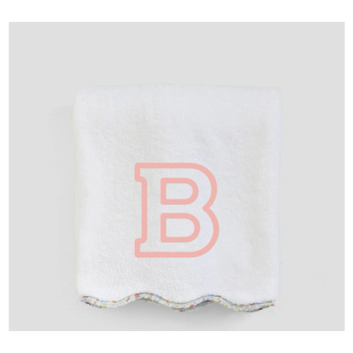 Scallop Bath Towels piped with Liberty London