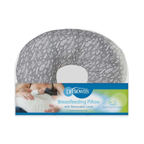 Dr. Brown's Breastfeeding Pillow with Removable Cover for Nursing Mothers, Machine Washable, Cotton Blend, Grey, Grey - Walmart.ca