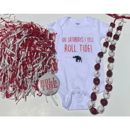 Alabama Roll Tide - On Saturdays I Yell Roll Tide, Alabama Baby, Bodysuit for Alabama Baby
