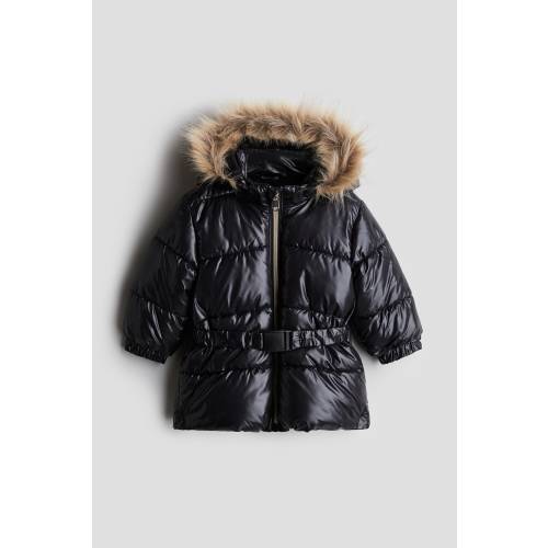 BELT-DETAIL PUFFER JACKET 9-12 months