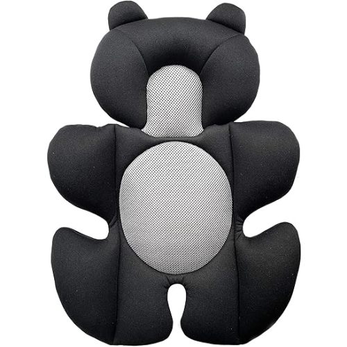 G Ganen Baby Comfort Support Cushion Stroller and Seat Comfort Cushion Insert Liner (Black Bear)