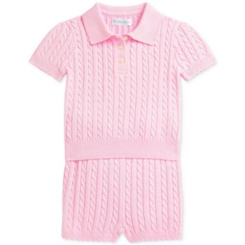 Baby Mini-Cable Polo Shirt & Short Set