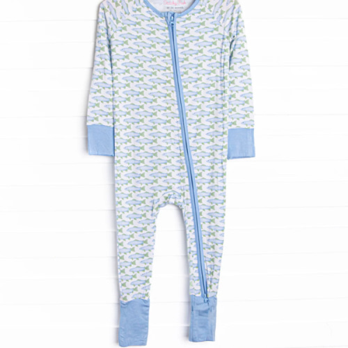 Clear Lake Catch Bamboo Zippy Pajama, Blue – Stitchy Fish
