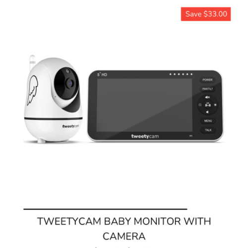 Tweetycam Baby Monitor with Camera