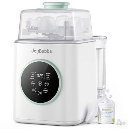 Bottle Washer, Sterilizer & Dryer – 4-in-One Cleaner for Baby Bottles, Pump Parts & Baby Essentials with 3 High-Temp Sterilization Modes, Includes 60 Cleaning Tablets – Saves Time & Effort.