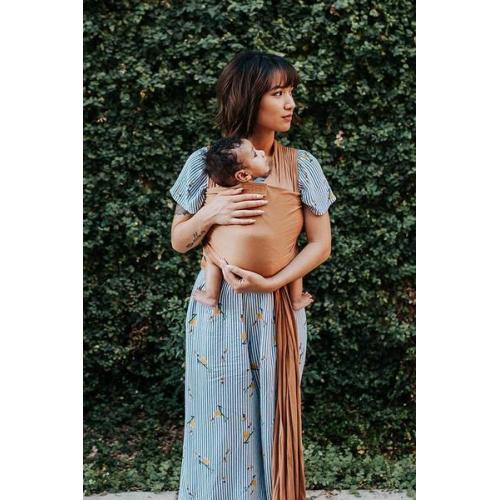 Sandstone Lightweight Baby Wrap | Ezra Baby Wrap Carrier Collection - Tuck and Bundle