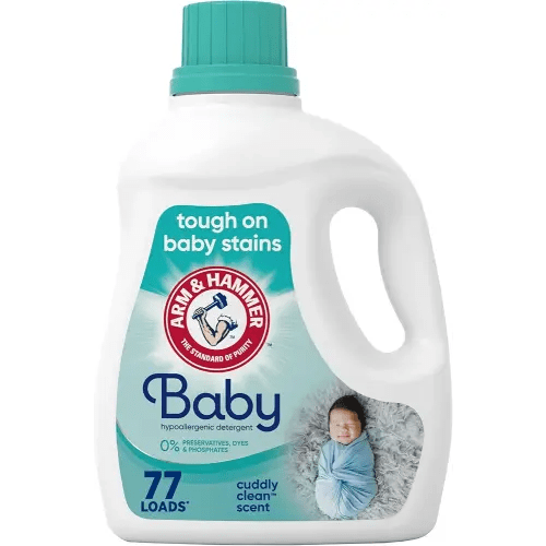 ARM & HAMMER Baby, 77 Loads Hypoallergenic Liquid Laundry Detergent, 100.5 fl oz