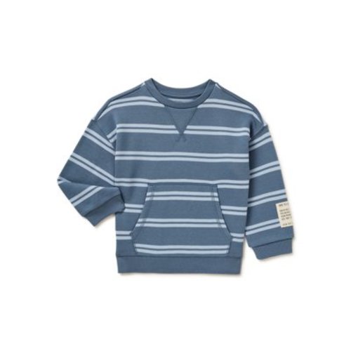 easy-peasy Baby and Toddler Boys French Terrycloth Pullover, Sizes 12M-5T