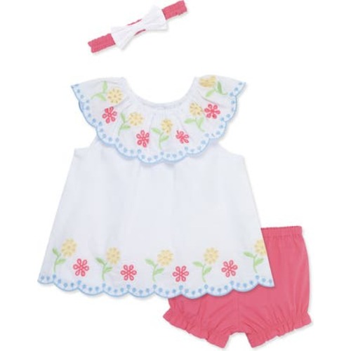 Baby Top, Shorts & Headband Set, Pink