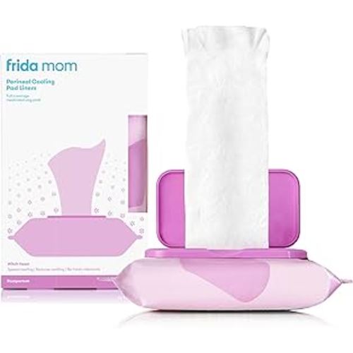 Perineal Medicated Witch Hazel Full-Length Cooling Pad Liners for Postpartum Care by Frida Mom | Speeds Healing and Reduces Swelling for Perineal Area | 24-Count