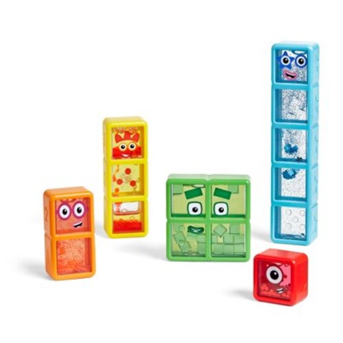 hand2mind Numberblocks One to Five Sensory Bottles, Calming Corner Fidget Toys, Ages 3+, (5 Pieces)