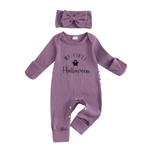 Kuriozud 4th of July Outfits Baby Girl Footie Onesie Romper Newborn Preemie Girl Ruffle Pajamas Pjs Infant Girl Fall Clothes