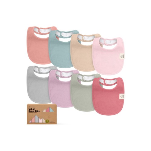 8-Pack Baby Drool Bibs