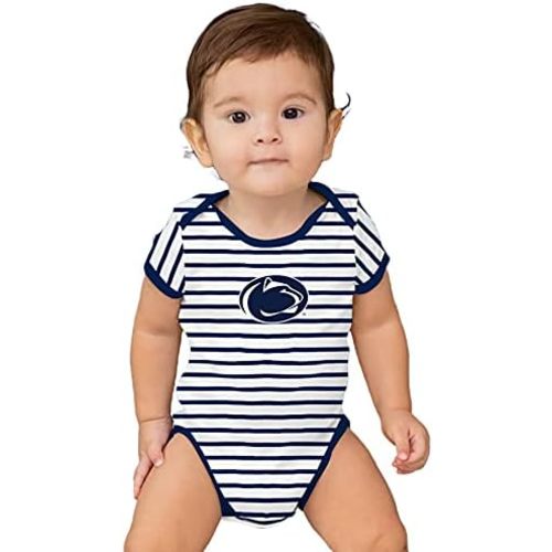 Two Feet Ahead Striped Baby Bodysuit Creeper Baby Boy Clothes for Newborn infants Sizes 0-3M 6M 12M