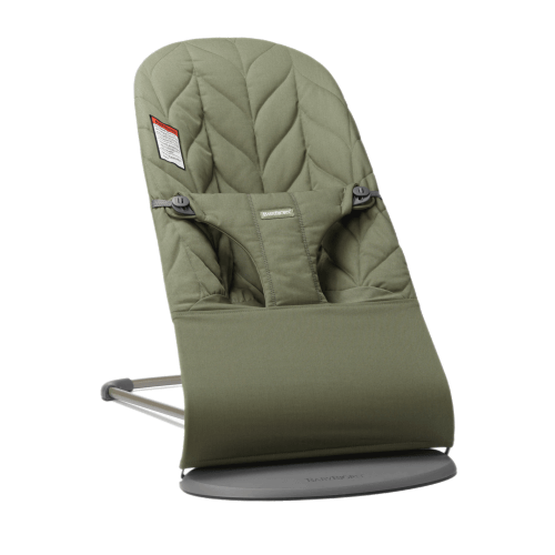 Bouncer Bliss: Dark green - Woven, Petal quilt