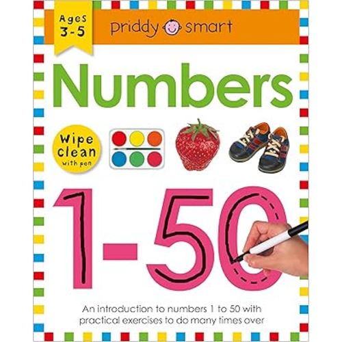 Numbers 1-50 (Wipe Clean Workbook): Ages 3-5; Wipe-Clean With Pen (Wipe Clean Learning Books)