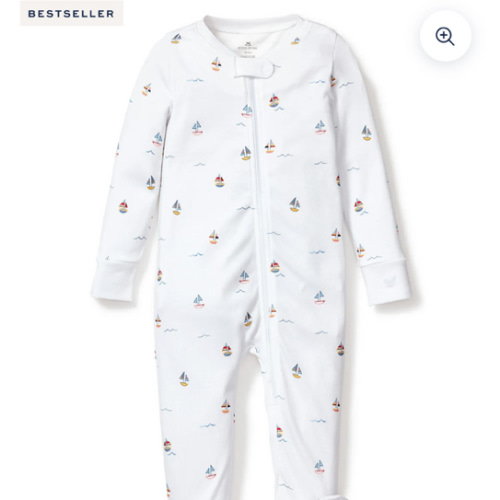 Baby's Pima Romper in Bateau