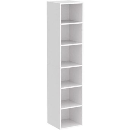 Tribesigns 70.9" Corner Bookshelf, 6-tier Narrow Bookcase, Modern Cube Display Shelves For Home Office, White : Target