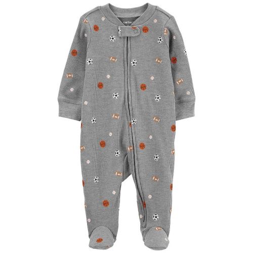 Baby Boy Carter's Sports 2-Way Zip Thermal Sleep & Play