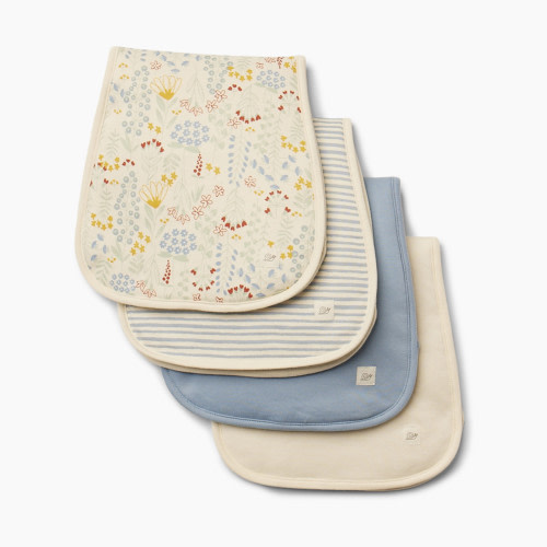 Tiny Kind Burp Cloth 4 Pack - Multi Floral, OS