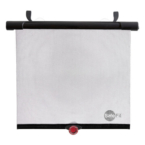 SafeFit SafeTemp Xtra-Wide Roller Baby Car Shade, Fits Most Vehicles, Gray