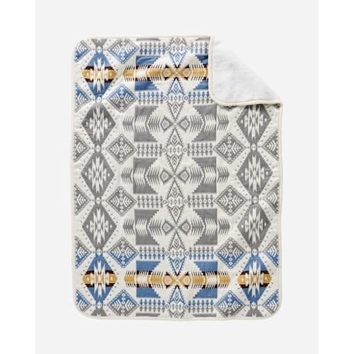 SILVER BARK SHERPA STROLLER BLANKET