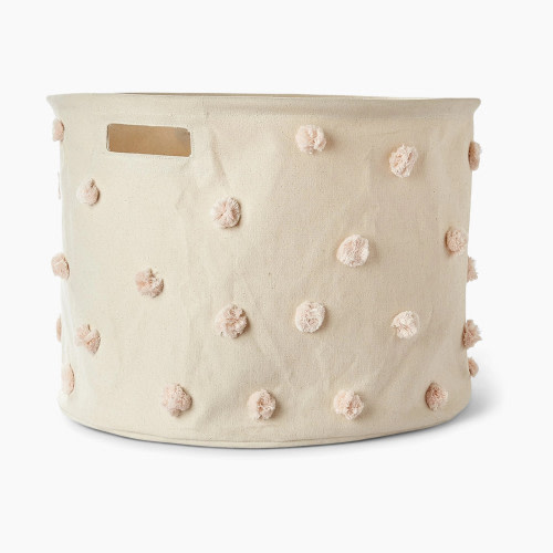 Pehr Pom Pom Drum Basket - Blush