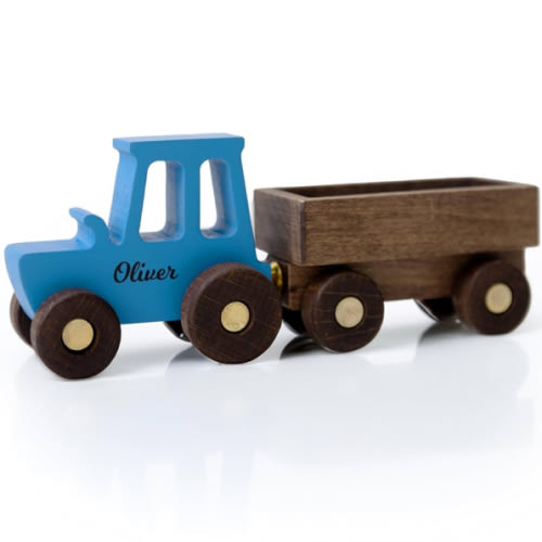 Toys Tractor With Name, Personalized Gifts For Kids, Toddler Toys, Wooden Toy Animals, Sensory Toys, Baby Boy Gift, Birthday Gift 2 Year Old