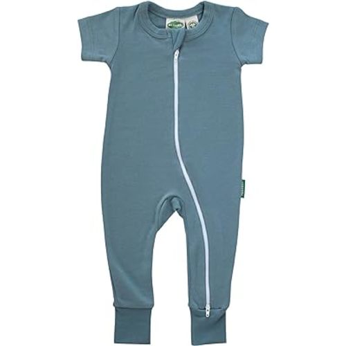 PARADE Organic Essential Basics '2-Way' Zip Romper - Short Sleeve
