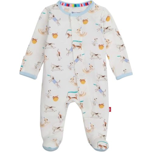 Magnetic Me Boys Modal Magnetic Baby Footie Pajamas | Silky Soft Modal Fabric | Baby Sleepers Available in Sizes PRE - 24M