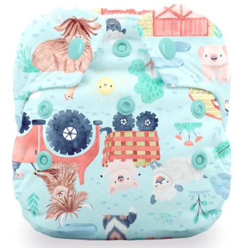 All-in-one newborn diaper