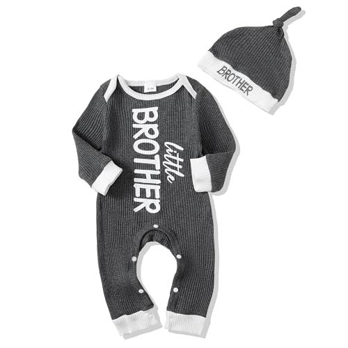 NZRVAWS Newborn Baby Boy Clothes Infant Coming Home Outfits Baby Boy Romper Preemie Jumpsuit Bodysuit Hat 0-18 Months