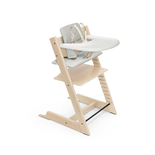 Stokke Tripp Trapp Wood High Chair with Tray: Classic Scandinavian Design