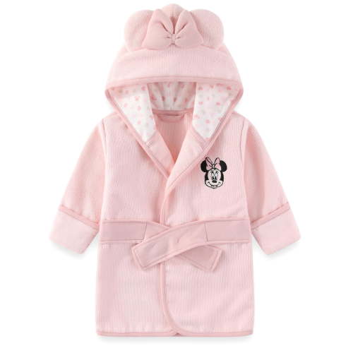 Disney Minnie Mouse Terry Hooded Towel Bathrobe with Ears (Baby Girls), One Size, 0 Months-24 Months